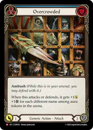 Overcrowded [SUP216] (Super Slam)  Rainbow Foil | Pegasus Games WI