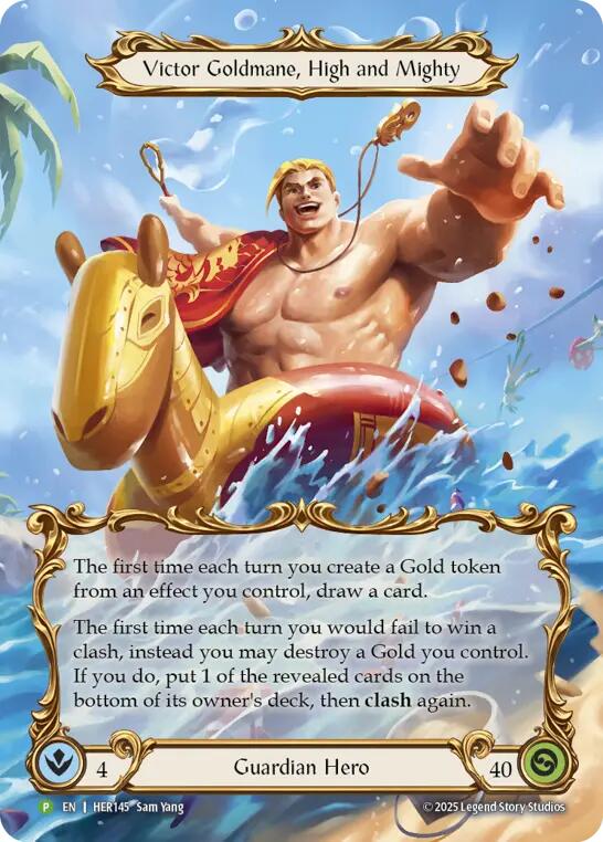 Victor Goldmane, High and Mighty [HER145] (Promo)  Rainbow Foil | Pegasus Games WI
