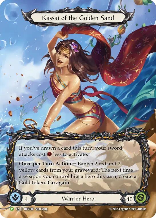 Kassai of the Golden Sand [HER146] (Promo)  Rainbow Foil | Pegasus Games WI