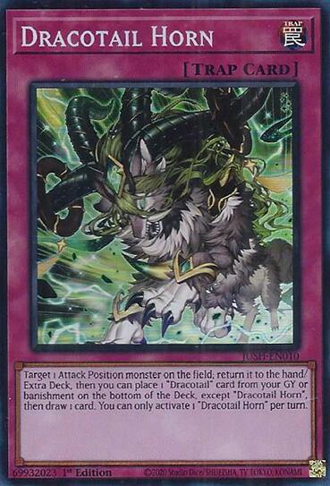 Dracotail Horn (Super Rare) [JUSH-EN010] Super Rare | Pegasus Games WI