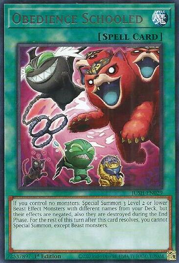 Obedience Schooled [JUSH-EN029] Rare | Pegasus Games WI
