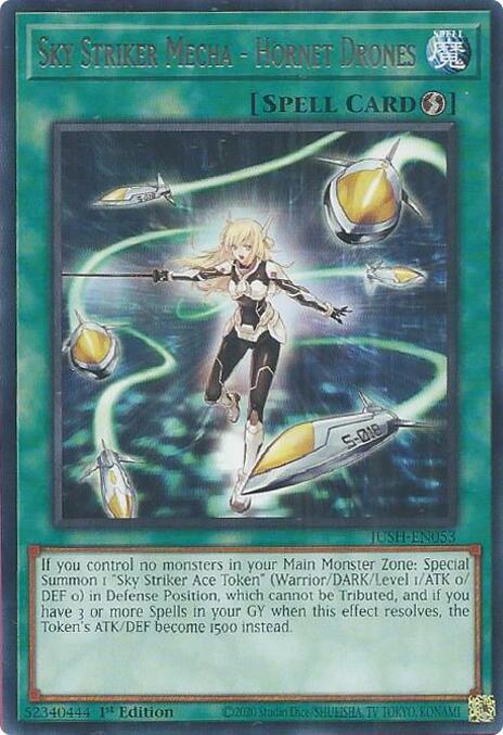 Sky Striker Mecha - Hornet Drones [JUSH-EN053] Rare | Pegasus Games WI