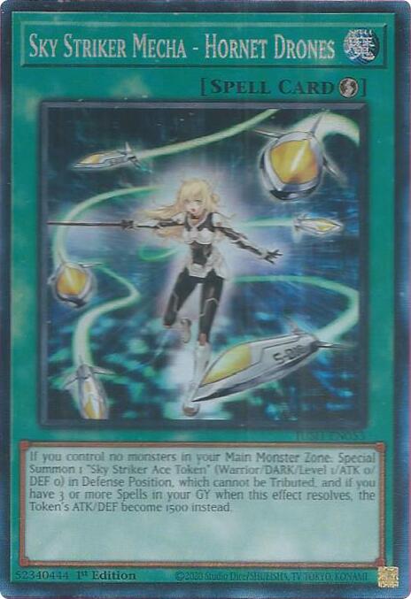 Sky Striker Mecha - Hornet Drones (CR) [JUSH-EN053] Collector's Rare | Pegasus Games WI