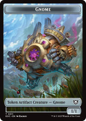 Gnome // Golem (0014) Double-Sided Token [Edge of Eternities Commander Tokens] | Pegasus Games WI