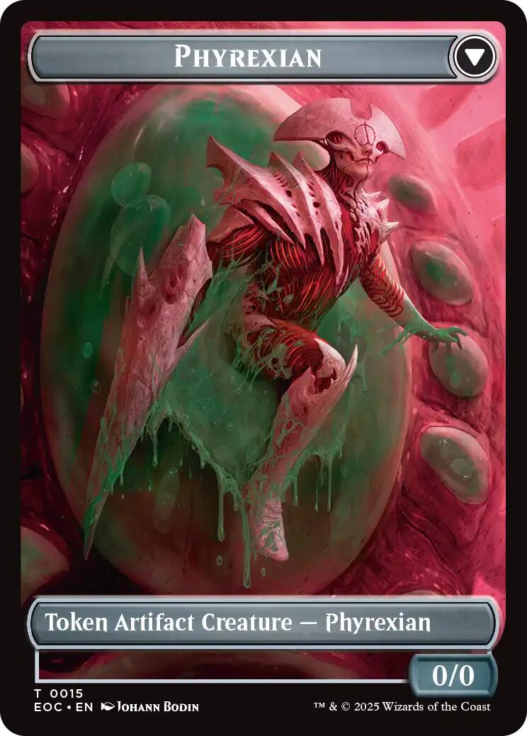 Incubator // Phyrexian Double-Sided Token [Edge of Eternities Commander Tokens] | Pegasus Games WI