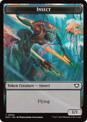 Insect // Elemental (0008) Double-Sided Token [Edge of Eternities Commander Tokens] | Pegasus Games WI