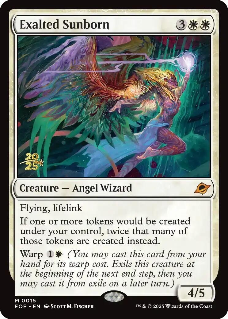 Exalted Sunborn [Edge of Eternities Prerelease Promos] | Pegasus Games WI