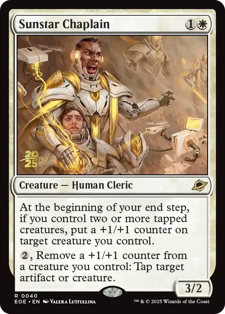 Sunstar Chaplain [Edge of Eternities Prerelease Promos] | Pegasus Games WI