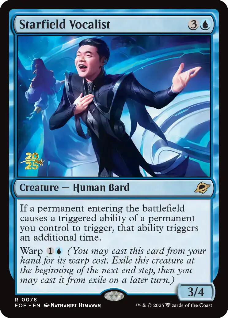 Starfield Vocalist [Edge of Eternities Prerelease Promos] | Pegasus Games WI