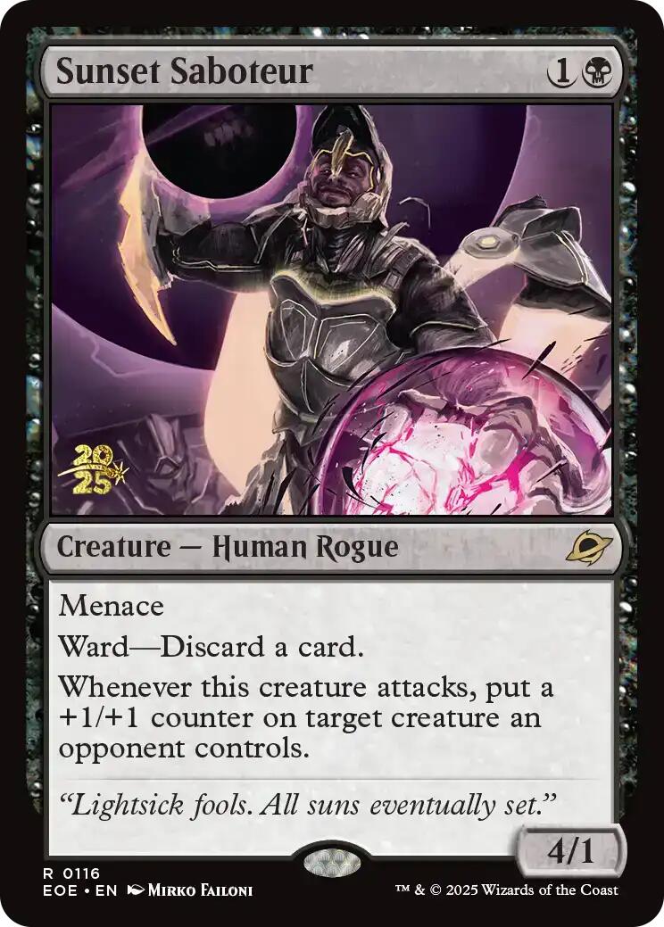 Sunset Saboteur [Edge of Eternities Prerelease Promos] | Pegasus Games WI