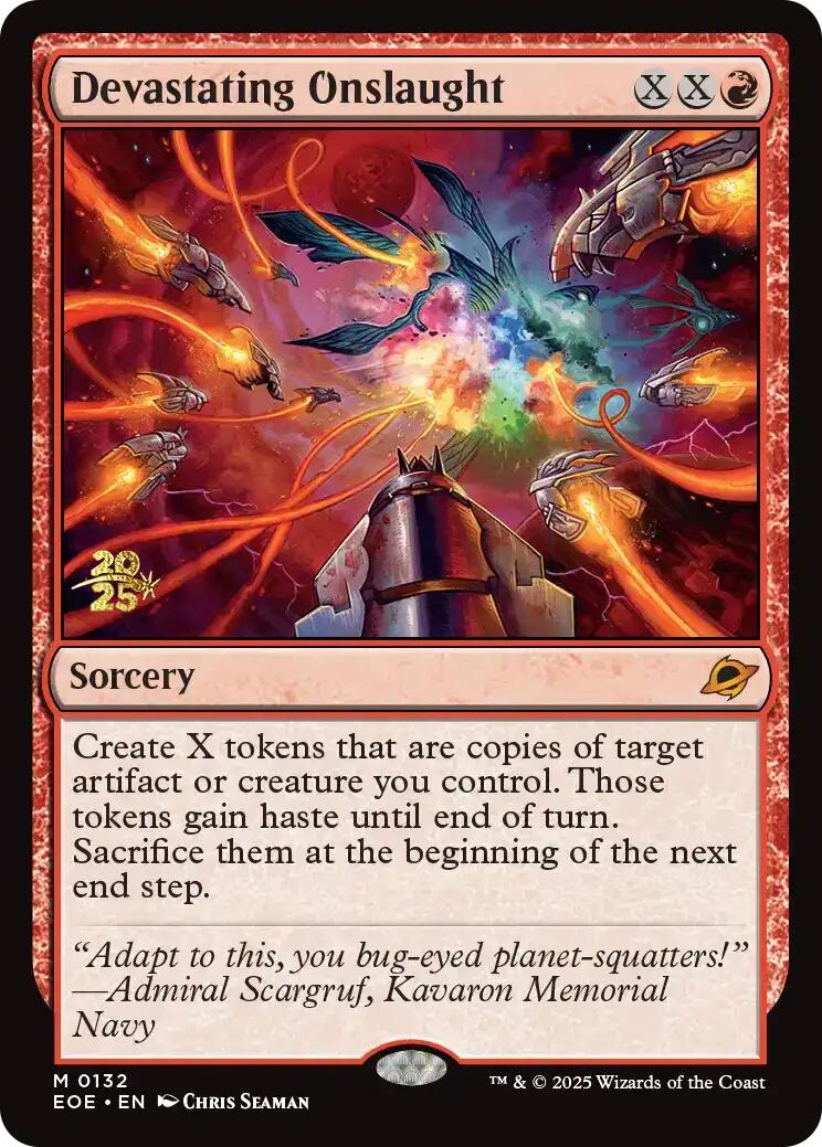 Devastating Onslaught [Edge of Eternities Prerelease Promos] | Pegasus Games WI