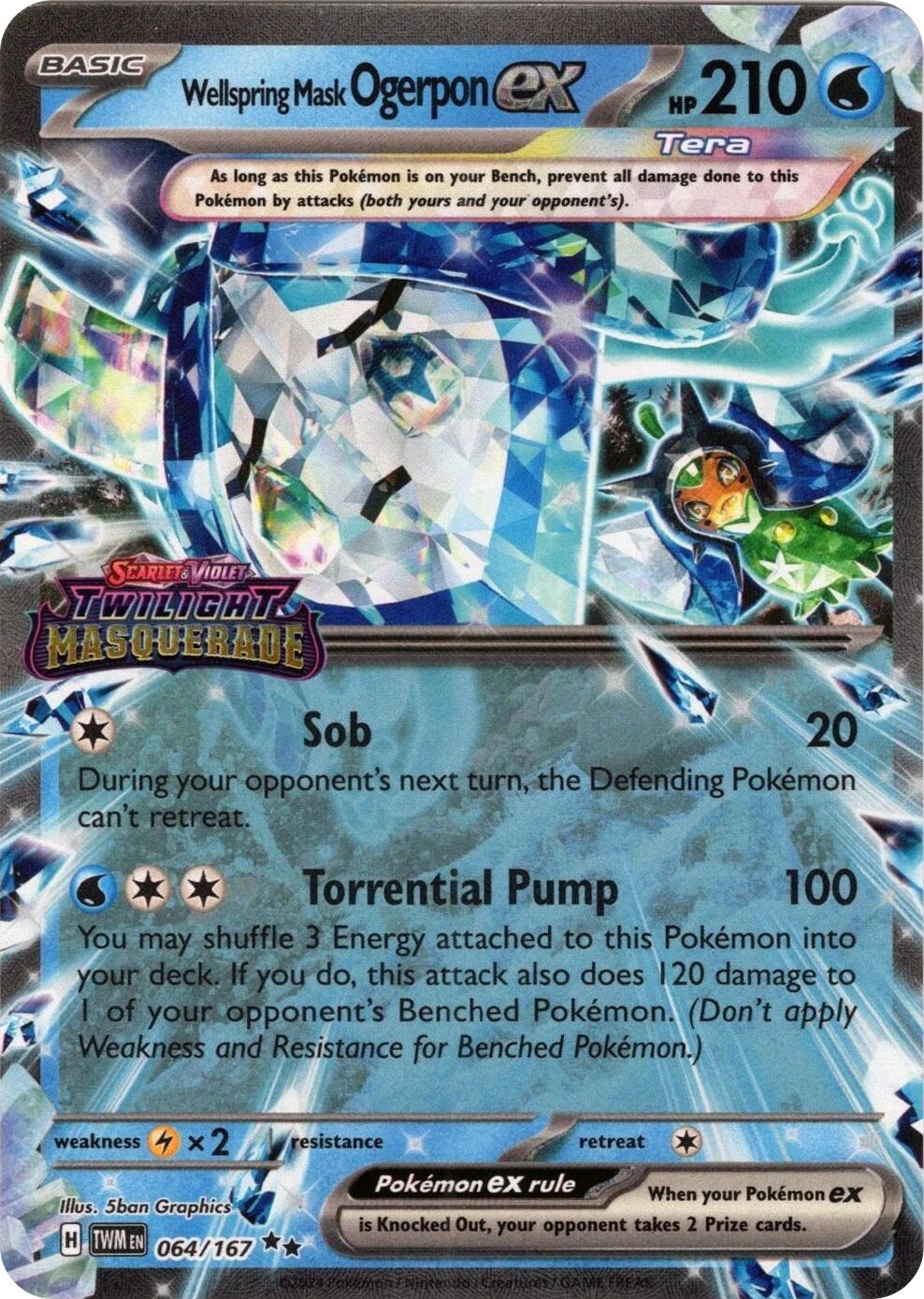 Wellspring Mask Ogerpon ex (064/167) (Stamped) [Miscellaneous Cards] | Pegasus Games WI