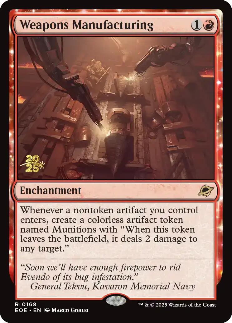 Weapons Manufacturing [Edge of Eternities Prerelease Promos] | Pegasus Games WI