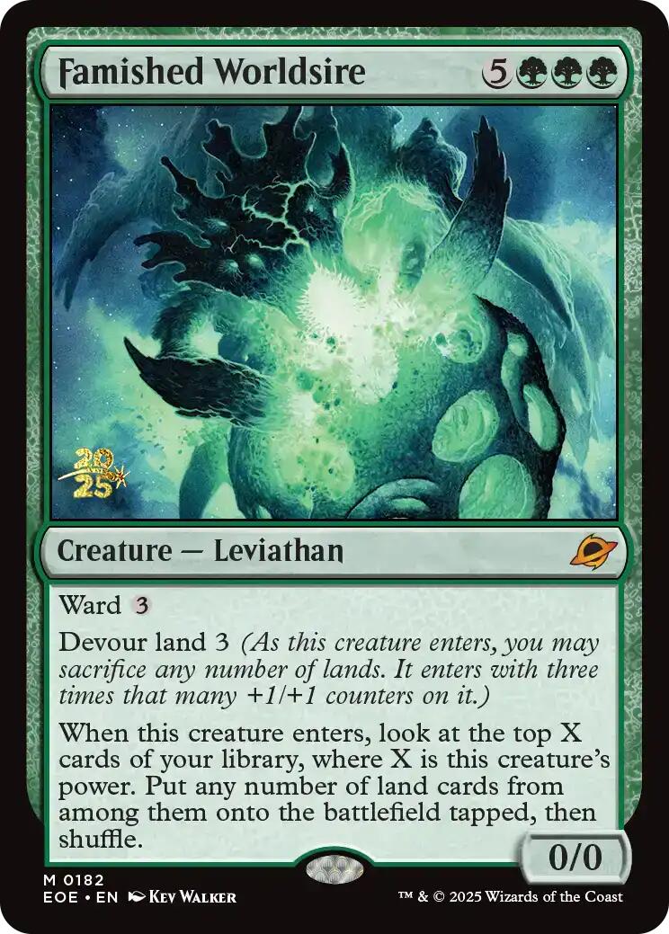 Famished Worldsire [Edge of Eternities Prerelease Promos] | Pegasus Games WI