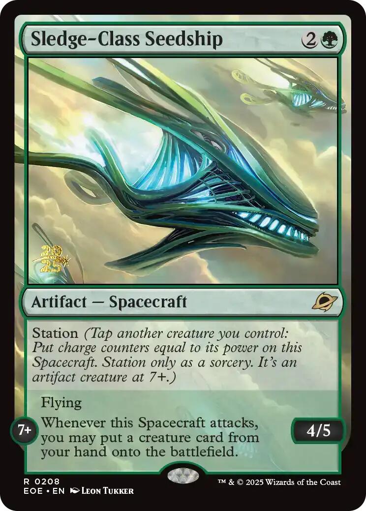 Sledge-Class Seedship [Edge of Eternities Prerelease Promos] | Pegasus Games WI