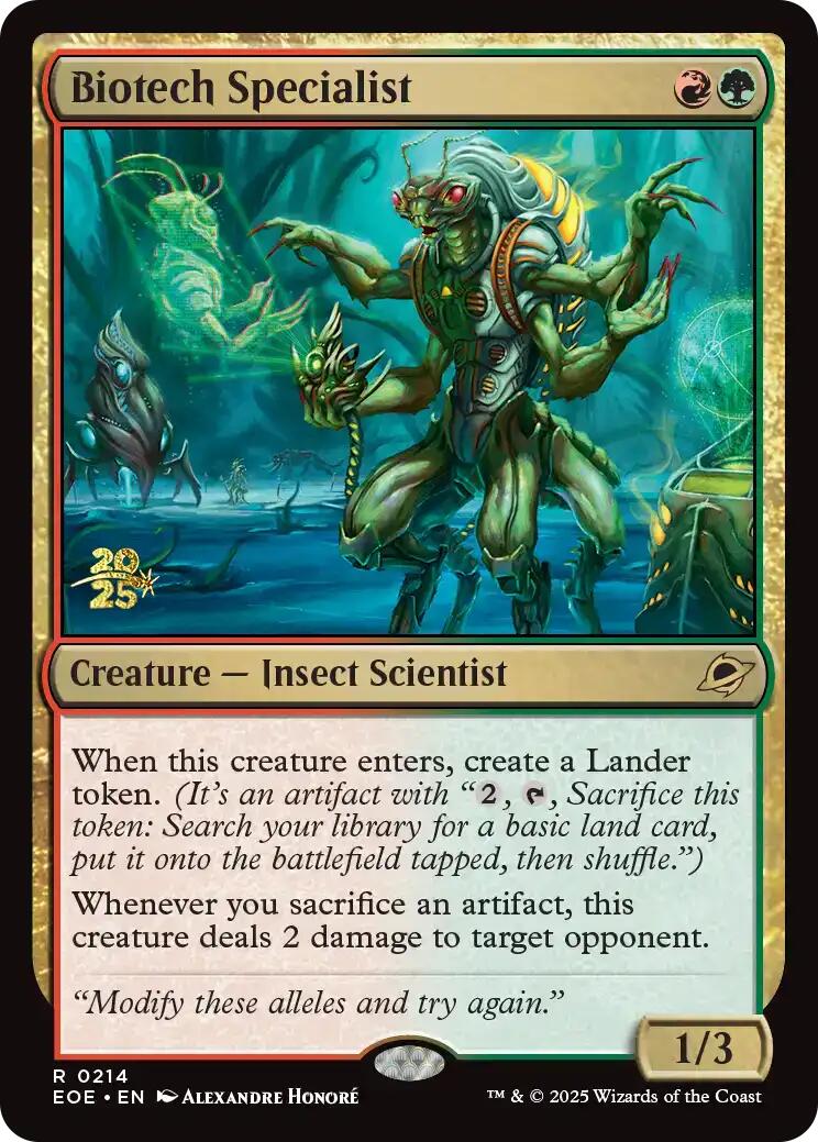 Biotech Specialist [Edge of Eternities Prerelease Promos] | Pegasus Games WI