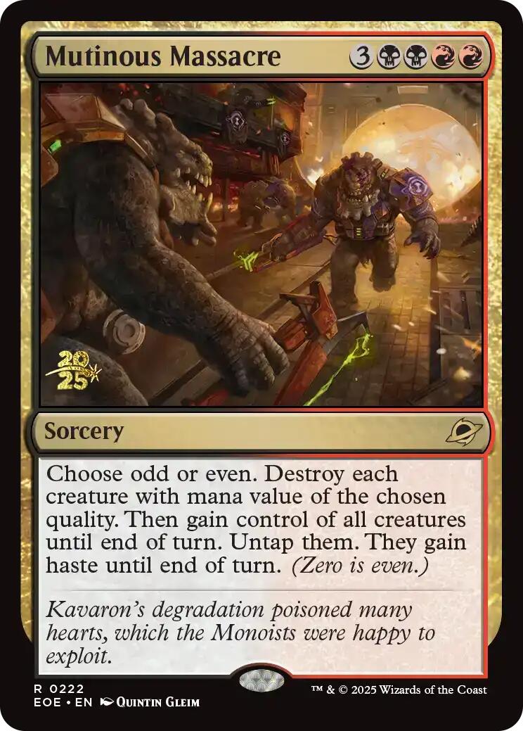 Mutinous Massacre [Edge of Eternities Prerelease Promos] | Pegasus Games WI