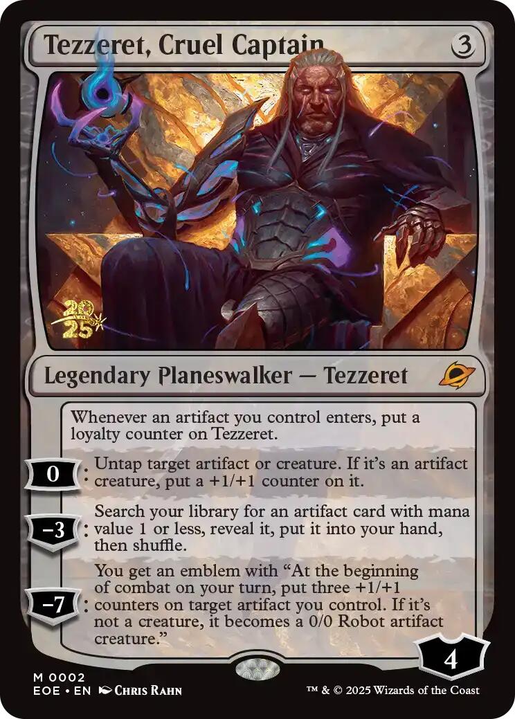 Tezzeret, Cruel Captain [Edge of Eternities Prerelease Promos] | Pegasus Games WI