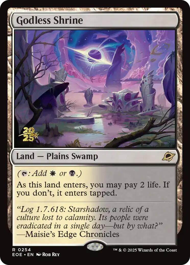Godless Shrine [Edge of Eternities Prerelease Promos] | Pegasus Games WI