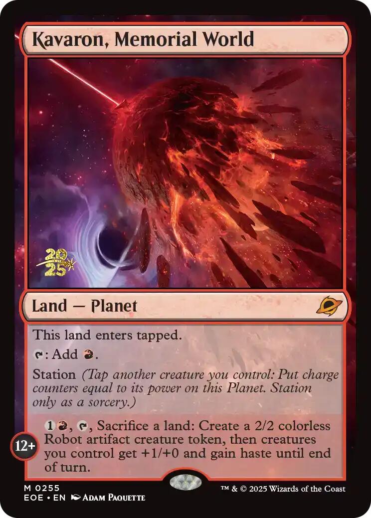 Kavaron, Memorial World [Edge of Eternities Prerelease Promos] | Pegasus Games WI