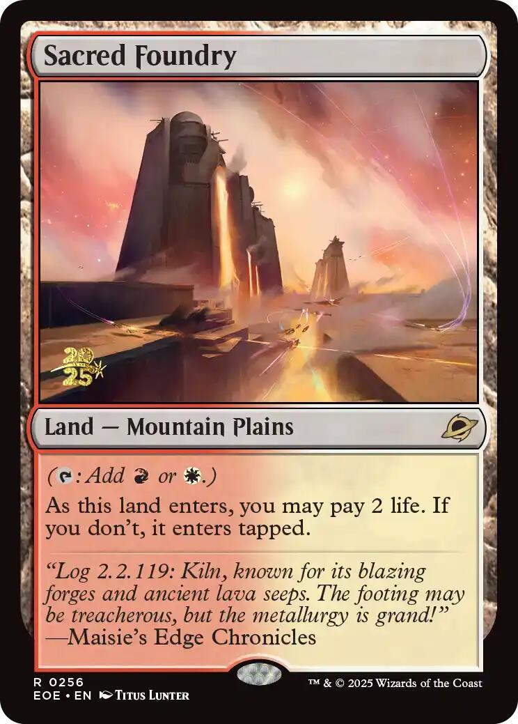 Sacred Foundry [Edge of Eternities Prerelease Promos] | Pegasus Games WI