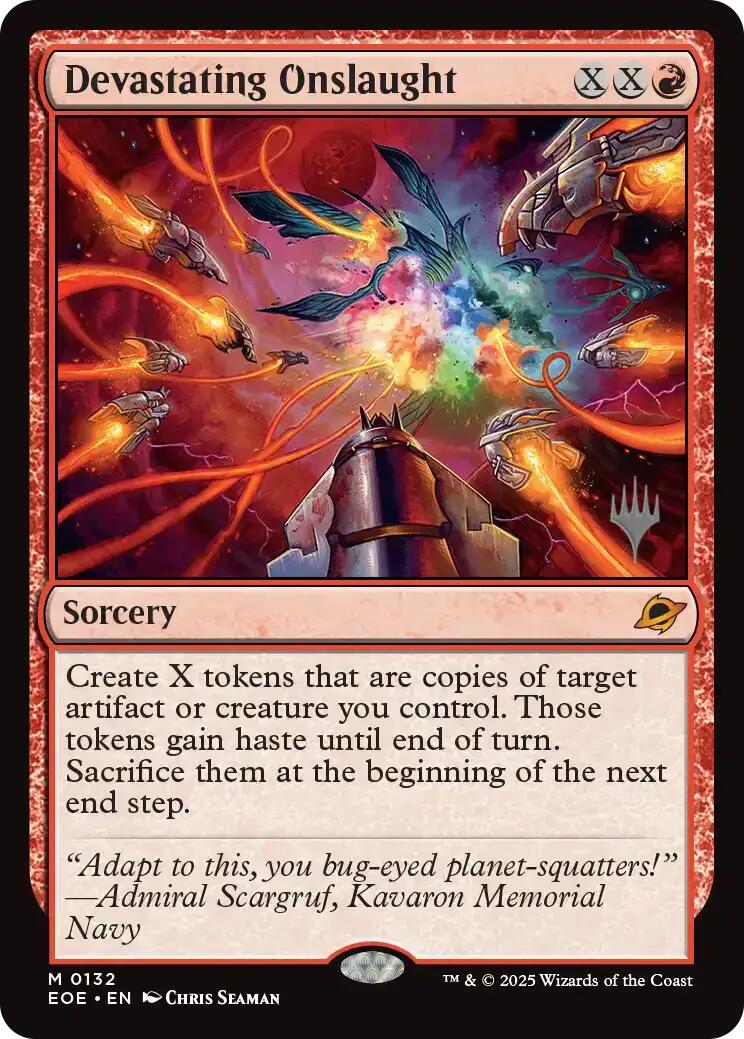 Devastating Onslaught [Edge of Eternities Promo Pack] | Pegasus Games WI