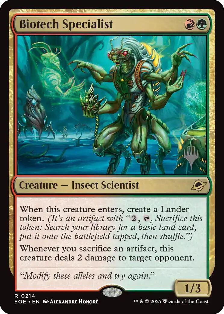 Biotech Specialist [Edge of Eternities Promo Pack] | Pegasus Games WI