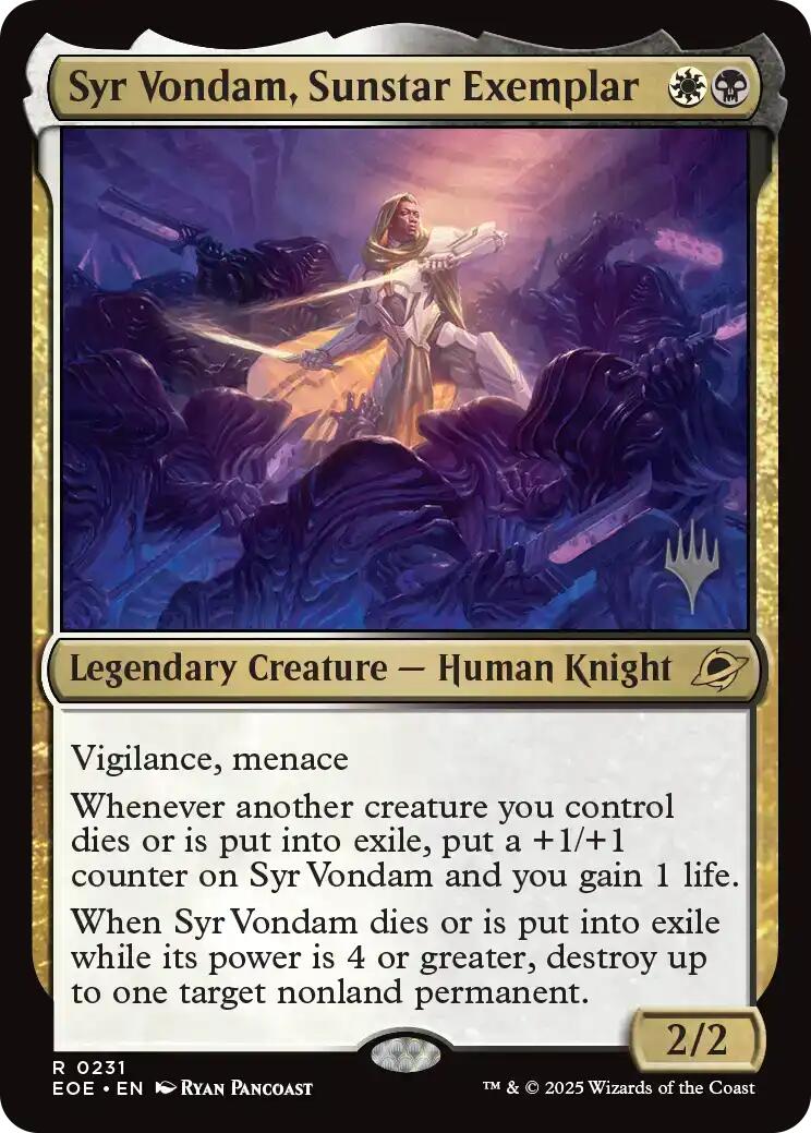 Syr Vondam, Sunstar Exemplar [Edge of Eternities Promo Pack] | Pegasus Games WI