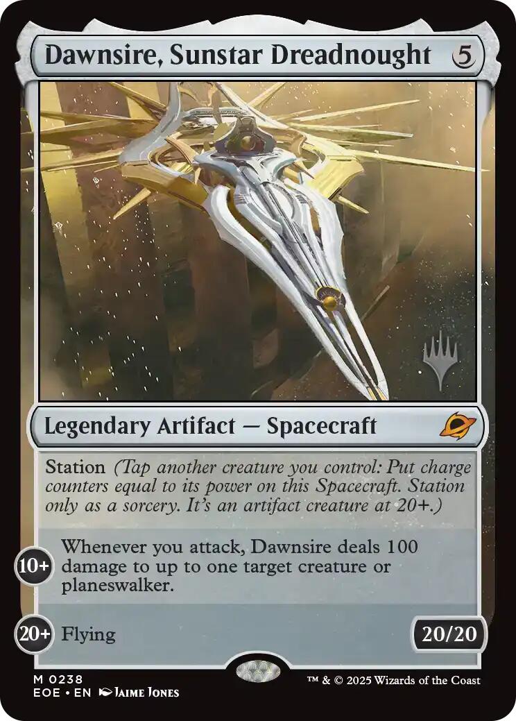 Dawnsire, Sunstar Dreadnought [Edge of Eternities Promo Pack] | Pegasus Games WI