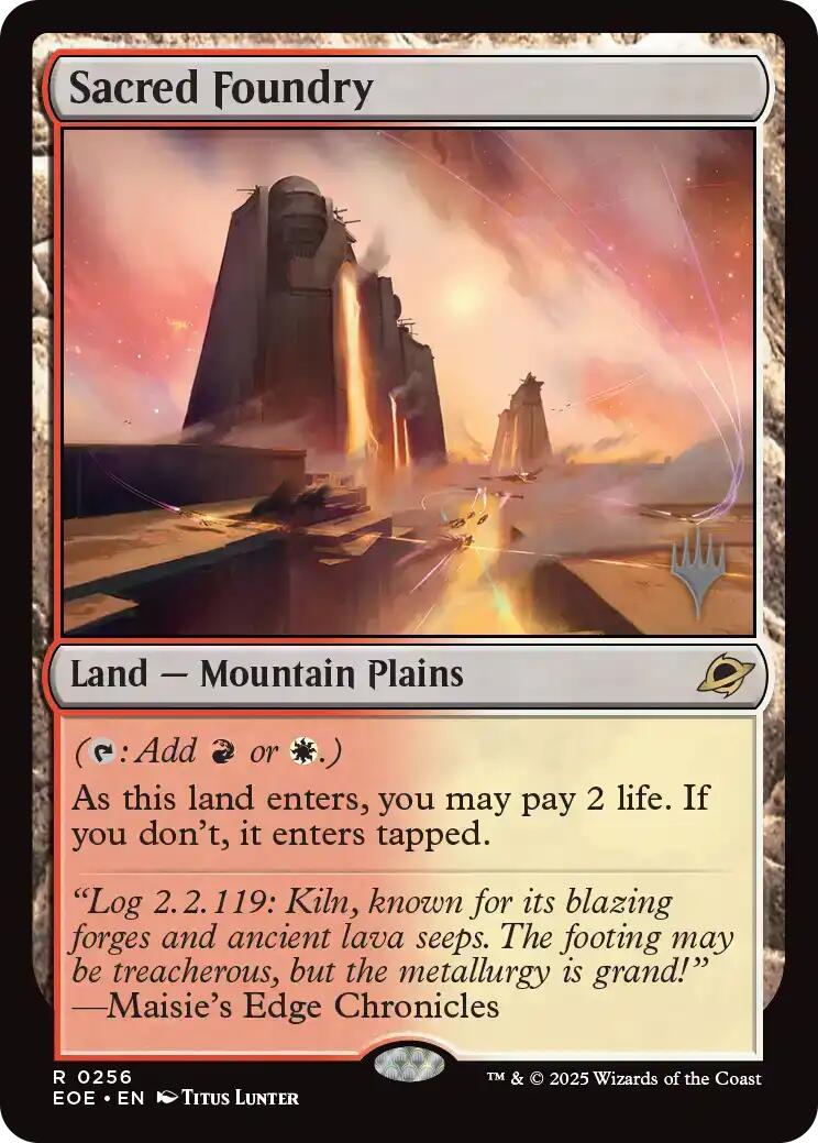 Sacred Foundry [Edge of Eternities Promo Pack] | Pegasus Games WI