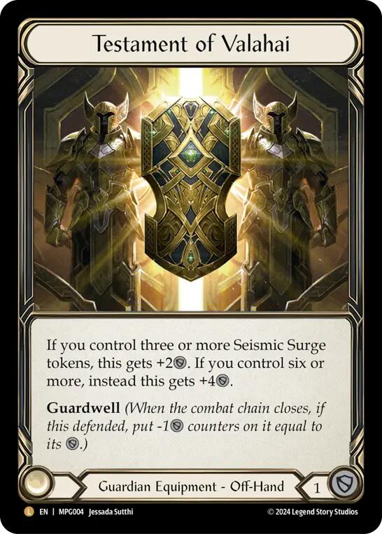Testament of Valahai [MPG004] (Mastery Pack Guardian)  Rainbow Foil | Pegasus Games WI