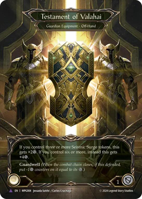 Testament of Valahai (Marvel Cold Foil) [MPG004] (Mastery Pack Guardian)  Cold Foil | Pegasus Games WI