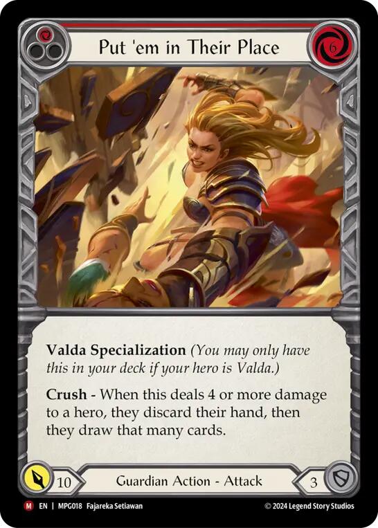 Put 'Em In Their Place [MPG018] (Mastery Pack Guardian)  Rainbow Foil | Pegasus Games WI