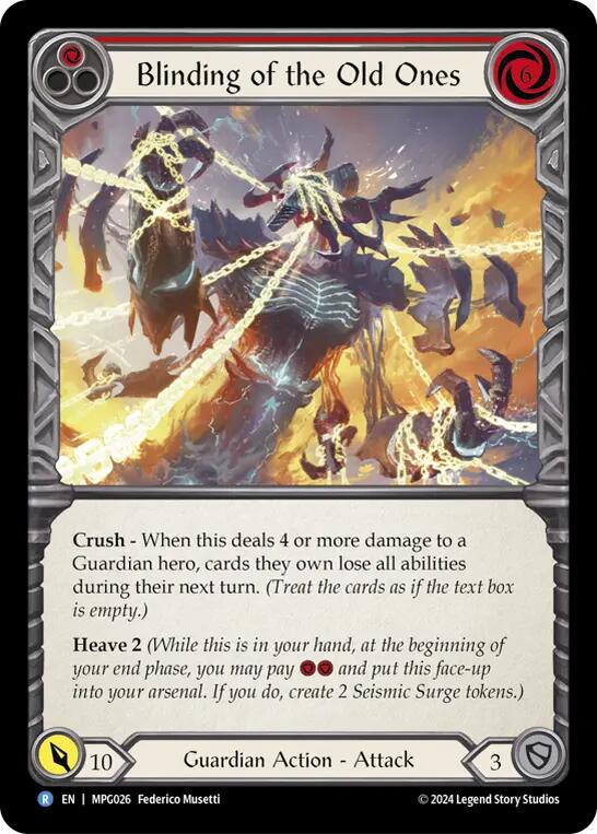 Blinding of the Old Ones [MPG026] (Mastery Pack Guardian) | Pegasus Games WI