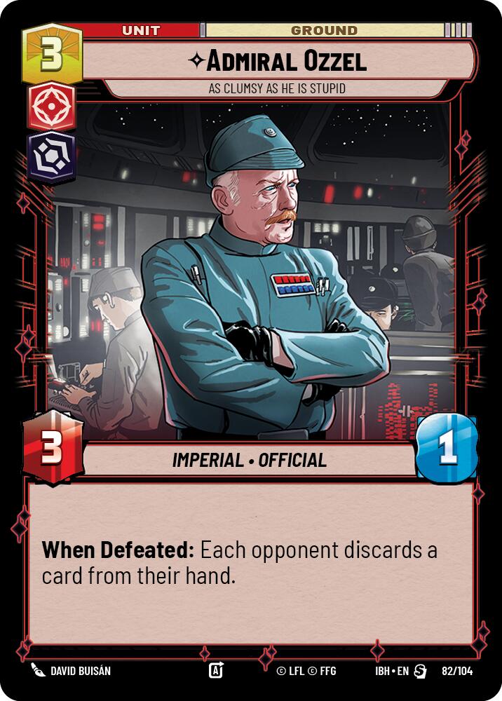 Admiral Ozzel (82/104) - As Clumsy as He Is Stupid (82/104) [Intro Battle: Hoth] | Pegasus Games WI