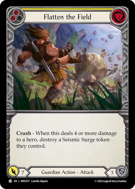 Flatten the Field (Yellow) [MPG077] (Mastery Pack Guardian) | Pegasus Games WI