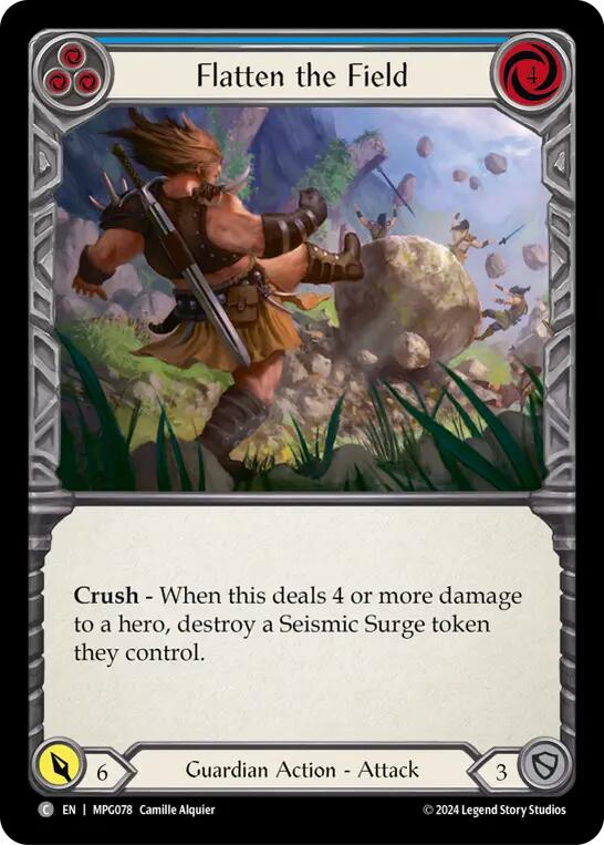Flatten the Field (Blue) [MPG078] (Mastery Pack Guardian) | Pegasus Games WI
