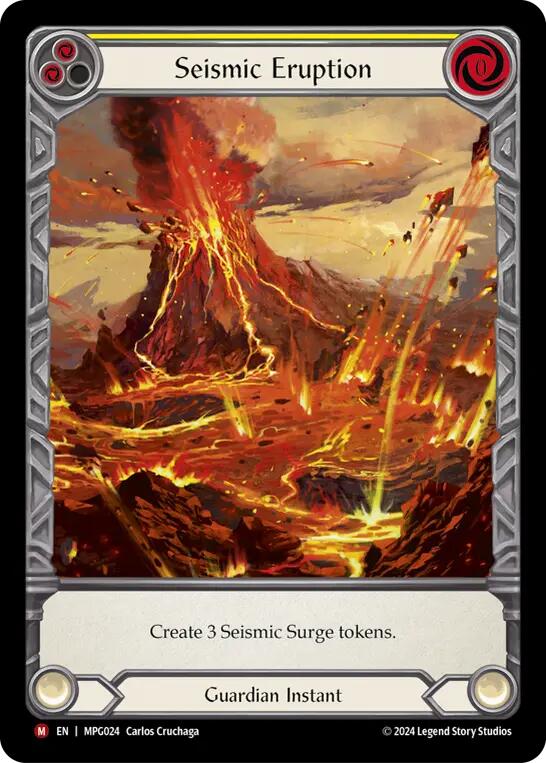 Seismic Eruption (Extended Art) [MPG024] (Mastery Pack Guardian)  Rainbow Foil | Pegasus Games WI