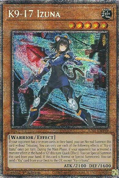 K9-17 Izuna (Starlight Rare) [JUSH-EN031] Starlight Rare | Pegasus Games WI