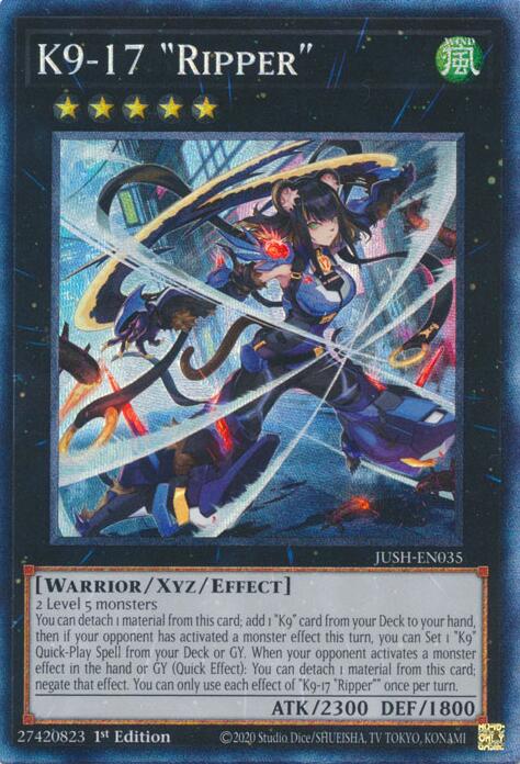 K9-17 "Ripper" (CR) [JUSH-EN035] Collector's Rare | Pegasus Games WI