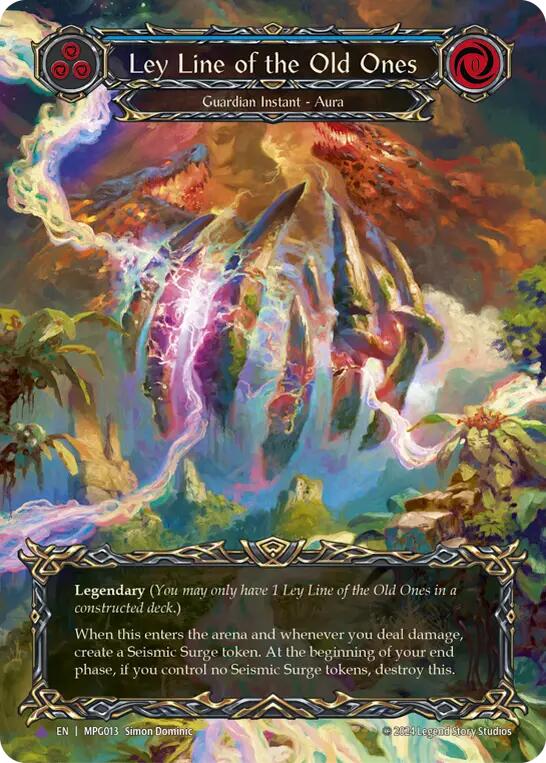 Ley Line of the Old Ones (Cold Foil) (Marvel) [MPG013] (Mastery Pack Guardian)  Cold Foil | Pegasus Games WI