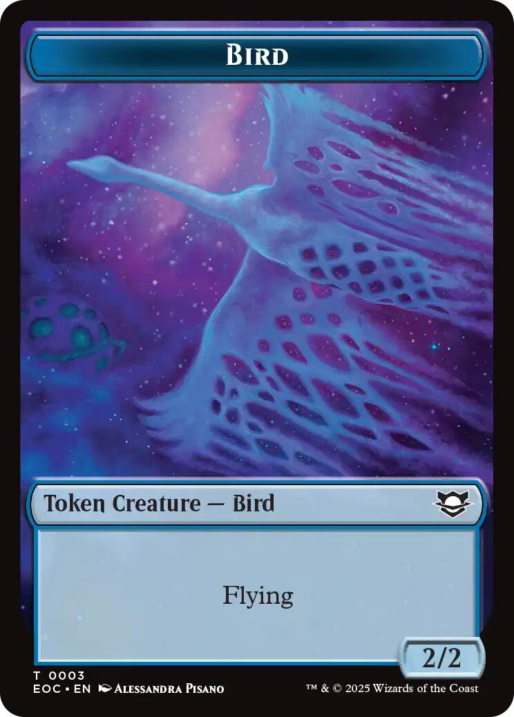 Bird // Pest Double-Sided Token [Edge of Eternities Commander Tokens] | Pegasus Games WI