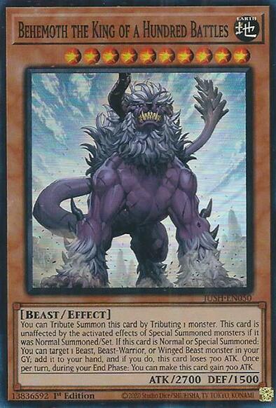 Behemoth the King of a Hundred Battles (Super Rare) [JUSH-EN050] Super Rare | Pegasus Games WI