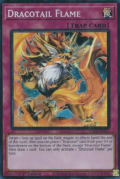 Dracotail Flame (Super Rare) [JUSH-EN011] Super Rare | Pegasus Games WI