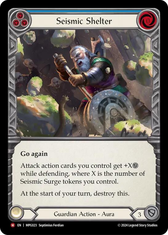 Seismic Shelter [MPG023] (Mastery Pack Guardian)  Rainbow Foil | Pegasus Games WI