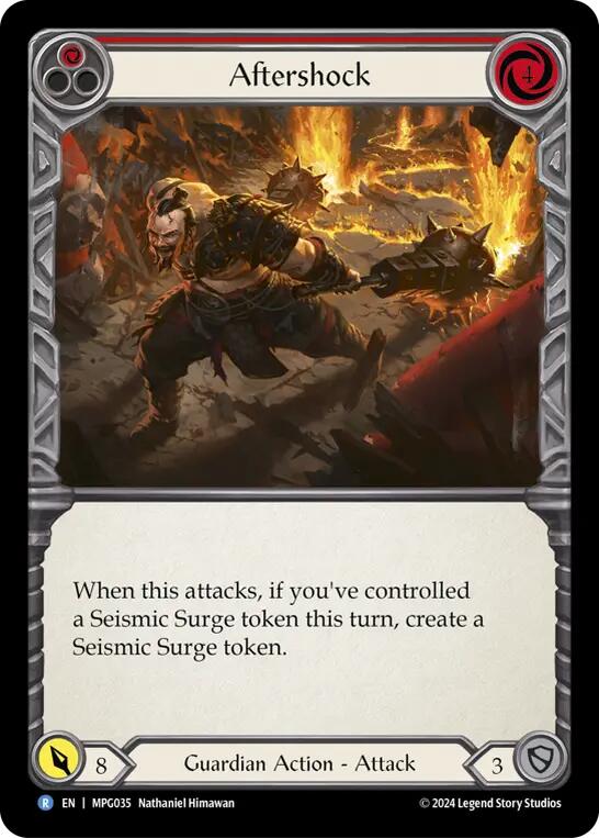 Aftershock (Red) [MPG035] (Mastery Pack Guardian) | Pegasus Games WI