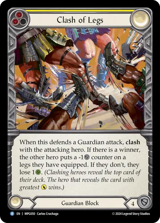 Clash of Legs [MPG050] (Mastery Pack Guardian)  Rainbow Foil | Pegasus Games WI
