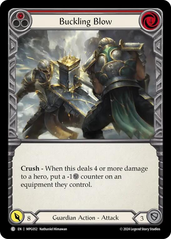 Buckling Blow (Red) [MPG052] (Mastery Pack Guardian) | Pegasus Games WI
