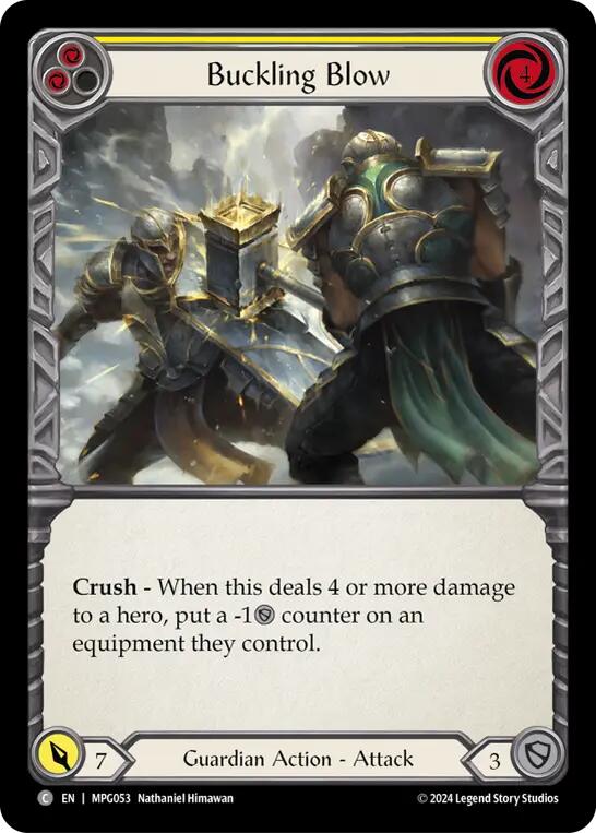Buckling Blow (Yellow) [MPG053] (Mastery Pack Guardian) | Pegasus Games WI