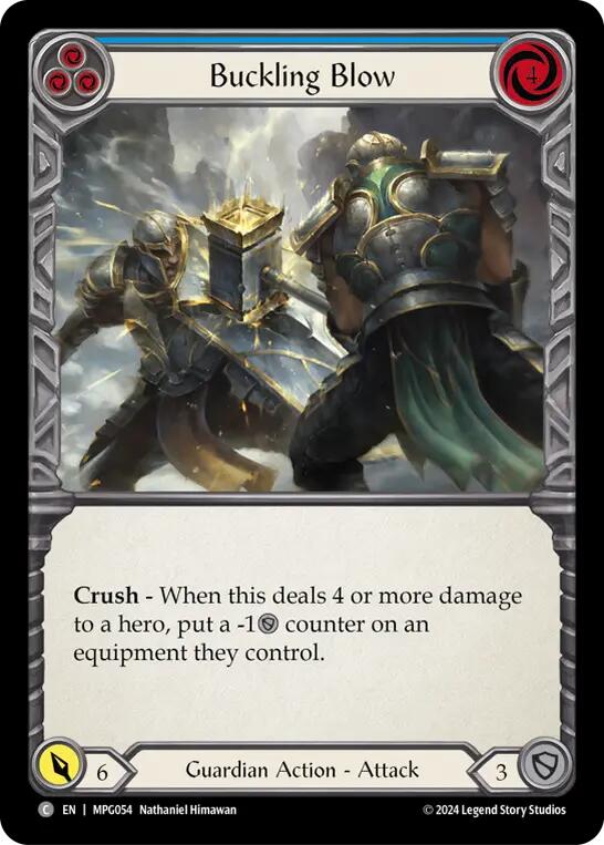 Buckling Blow (Blue) [MPG054] (Mastery Pack Guardian) | Pegasus Games WI